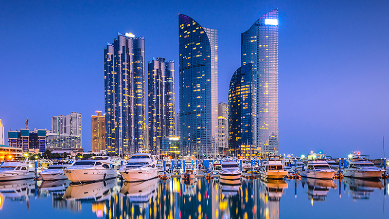 Busan, South Korea Cityscape Panorama